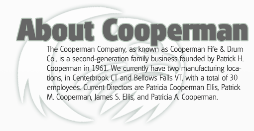 About Cooperman Fife and Drums